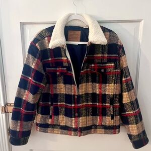 Levi's Blue Jacket with Sherpa Lining